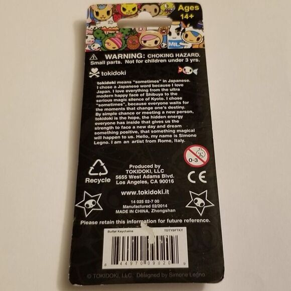 Tokidoki Buffet Kaiju Keychain Spaghetti Food Eats Snacks Key Chain Fob - Picture 5 of 5